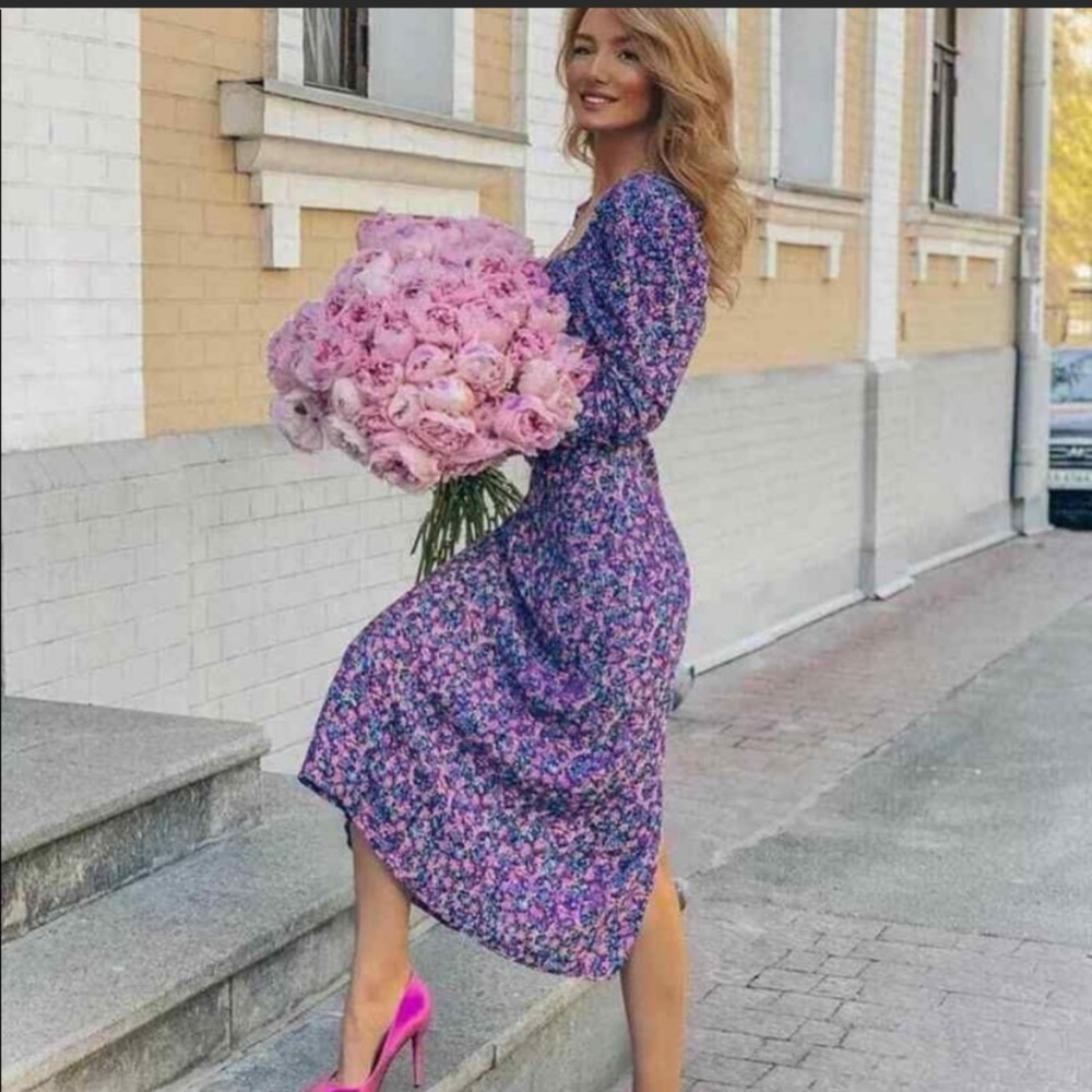 Zara Floral Print Dress
